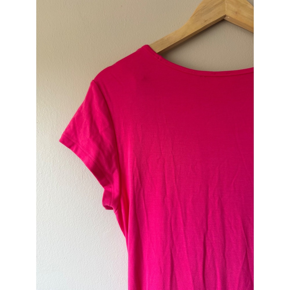 Wilfred Aritzia Maxi Dress Large Hot Pink Barbiecore Resortwear Casual - Picture 7 of 10
